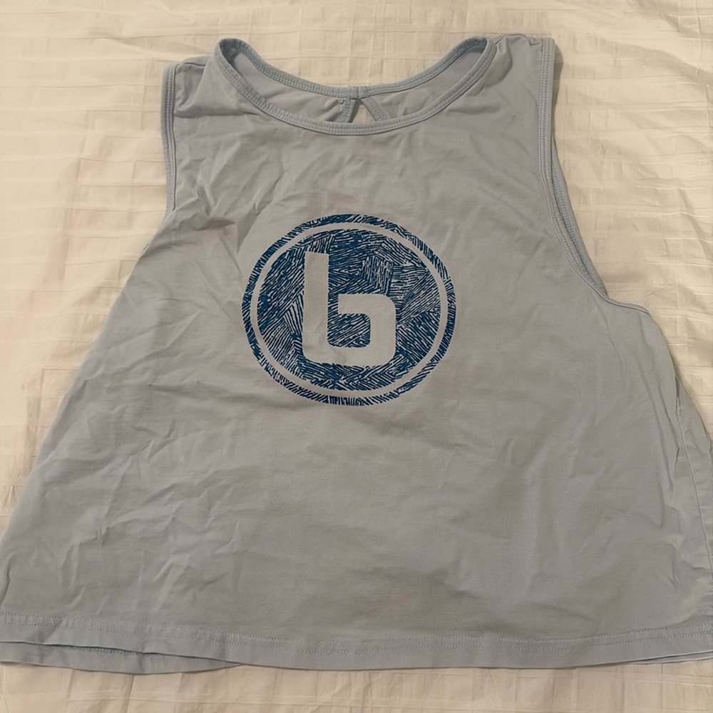 Blue burn bootcamp tank top